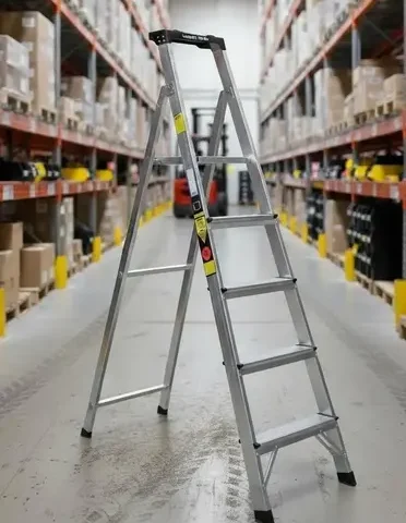 Leiter in einem Lager – Leiterprüfung in Duisburg