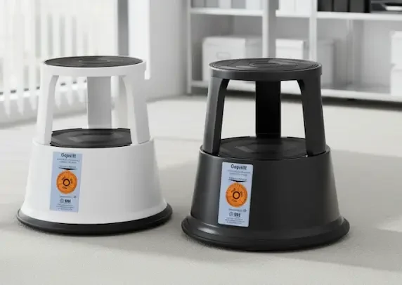 Rollhocker Tritt mit Prüfplakette – Rollhockerprüfung Trittprüfung in Wuppertal